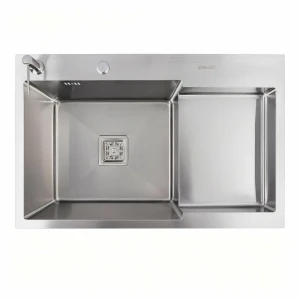 Мийка Valeso Handmade VALESO CM 78×50C L нержавійка з поглибленою полицею (3.0/0.8)