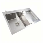 CM 78*50C L Мийка нержавійка Valeso Handmade з поглибленою полицею (3.0/0.8)