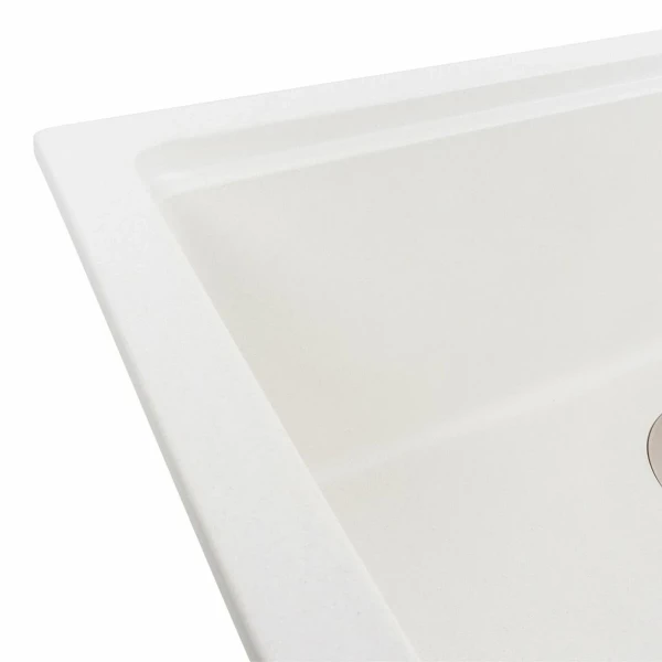 Кухонна мийка гранітна матова 7545 NIKA VALESO білосніжний