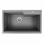 Кухонна мийка гранітна матова 7545 NIKA VALESO Сірий мусон