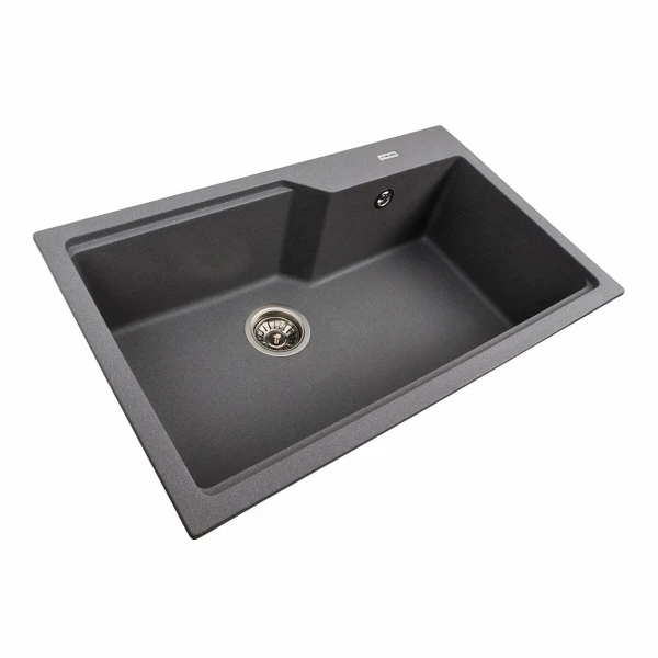 Кухонна мийка гранітна матова 7545 NIKA VALESO Сірий мусон