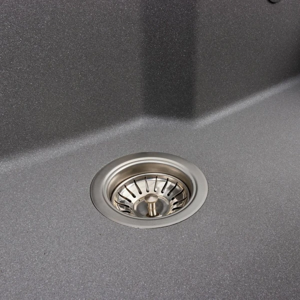 Кухонна мийка гранітна матова 7545 NIKA VALESO Сірий мусон