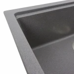 Кухонна мийка гранітна матова 7545 NIKA VALESO Сірий мусон