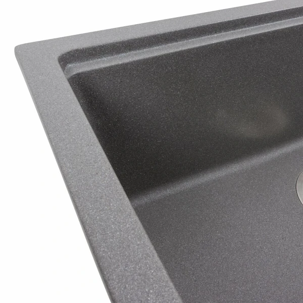 Кухонна мийка гранітна матова 7545 NIKA VALESO Сірий мусон