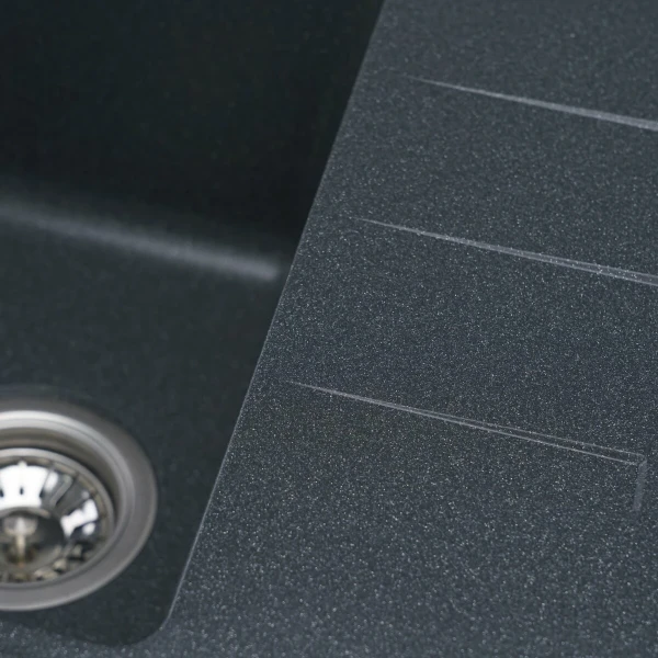 Гранітна мийка для кухні VALESO 6243 LIANA матова Антрацит
