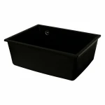 Гранітна мийка для кухні VALESO 5444 OASIS матова Чорний металік