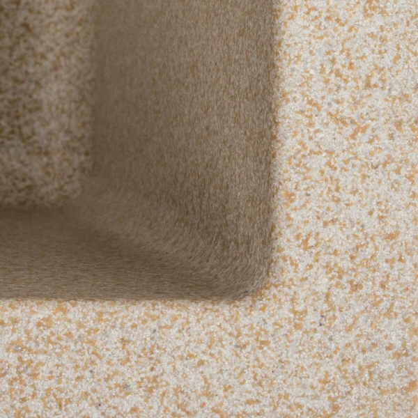 Гранітна мийка для кухні VALESO 4040 RUBA матова сафарі