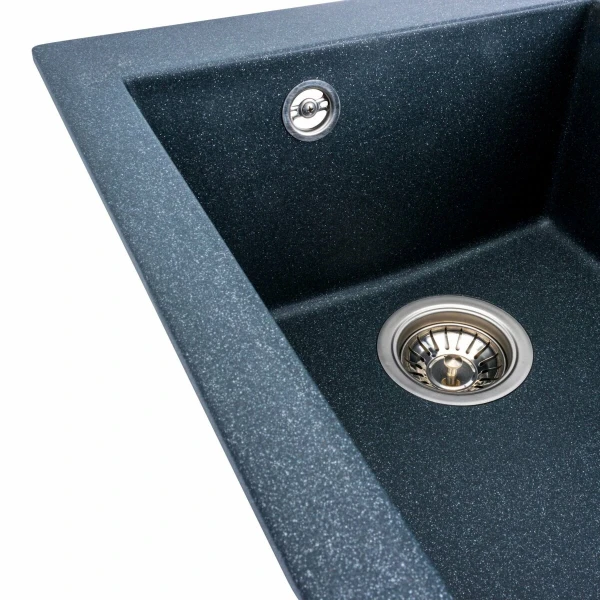 Гранітна мийка для кухні VALESO 4150 SOKIL матова (антрацит)