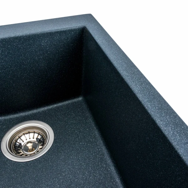 Гранітна мийка для кухні VALESO 4150 SOKIL матова (антрацит)