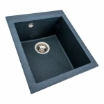 Гранітна мийка для кухні VALESO 4150 SOKIL матова (антрацит)