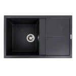 Гранітна мийка для кухні VALESO 7950 Selena матовий Карбон