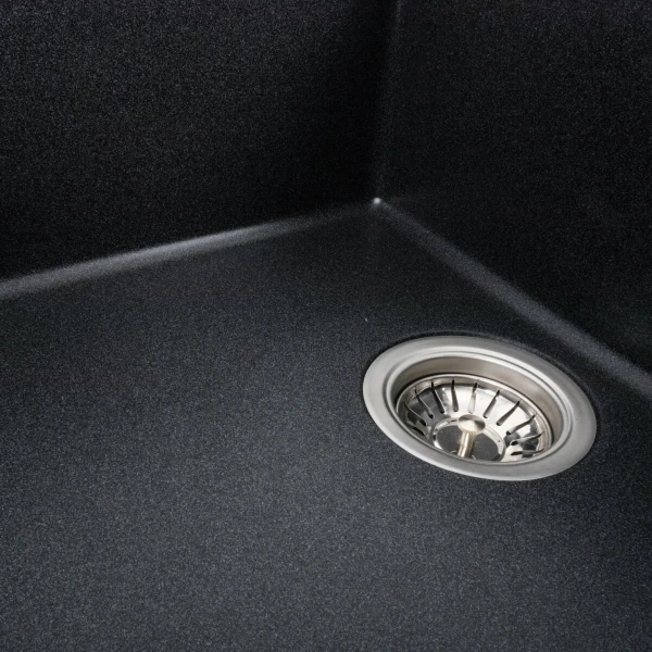 Гранітна мийка для кухні VALESO 7950 Selena матовий Карбон