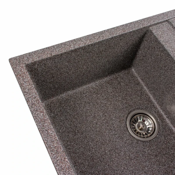 Гранітна мийка для кухні VALESO 7950 Selena матова Мікс
