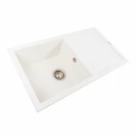 Гранітна мийка для кухні VALESO 7843 SOLID матова Білосніжна