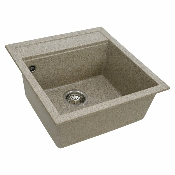 Гранітна мийка для кухні VALESO 5149 FIESTA матова Карамель