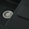 Гранітна мийка для кухні VALESO 7850 CUBE матова Чорний металік