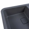 Гранітна мийка для кухні мусон VALESO 7850 CUBE матова Сірий