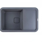 Гранітна мийка для кухні мусон VALESO 7850 CUBE матова Сірий