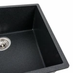 Гранітна мийка для кухні VALESO 5444 OASIS матовий Карбон