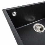 Гранітна мийка для кухні VALESO 5444 OASIS матовий Карбон