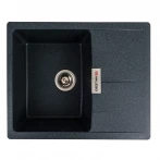 Гранітна мийка для кухні VALESO 6250 ZIRKONE матовий Антрацит