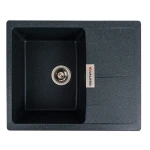 Гранітна мийка для кухні VALESO 6250 ZIRKONE матовий Антрацит