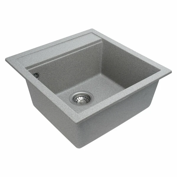 Гранітна мийка для кухні VALESO 5149 FIESTA матова Сіра