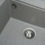 Гранітна мийка для кухні VALESO 5149 FIESTA матова Сіра