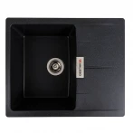 Гранітна мийка для кухні матовий Карбон VALESO 6250 ZIRKONE