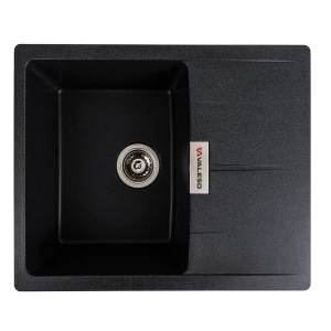 Гранітна мийка для кухні VALESO 6250 ZIRKONE матовий Карбон
