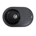 Гранітна мийка для кухні VALESO 7750 LIRA матовий Карбон