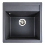 Гранітна мийка для кухні VALESO 5149 FIESTA матовий Моріон