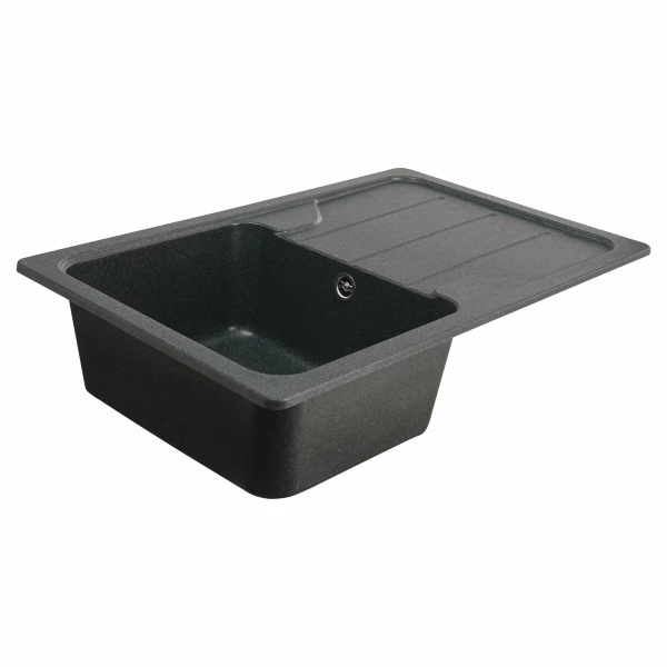 Гранітна мийка для кухні VALESO 7850 VERONA матова Антрацит