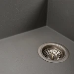 Гранітна мийка для кухні VALESO 7950 AZURIT матовий Сірий мусон