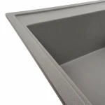 Гранітна мийка для кухні VALESO 7950 AZURIT матовий Сірий мусон