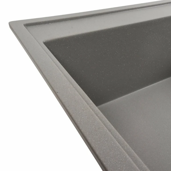 Гранітна мийка для кухні VALESO 7950 AZURIT матовий Сірий мусон