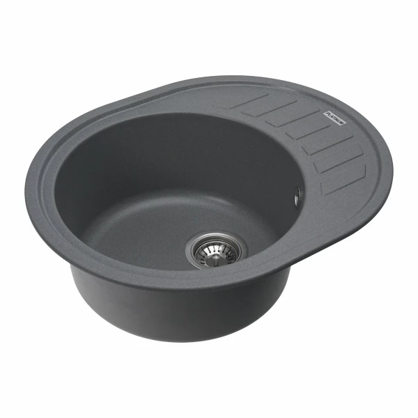 Гранітна мийка для кухні Platinum 6250 SOUL матова Сірий мусон