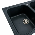 Гранітна мийка для кухні Platinum 7950 Equatoria матова Антрацит