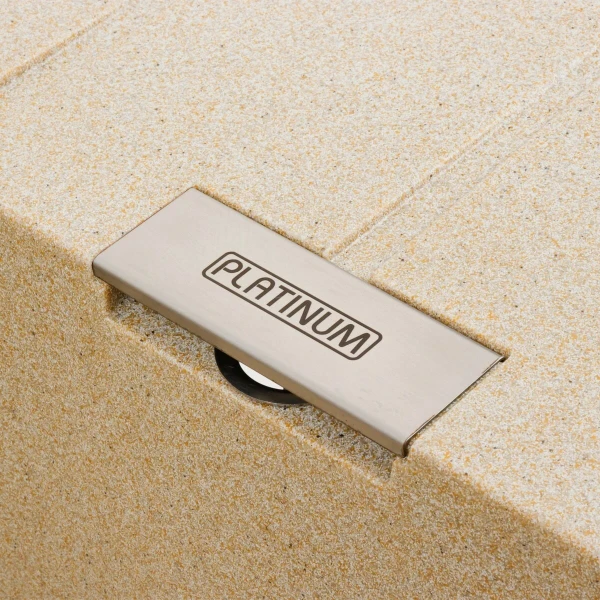 Гранітна мийка для кухні Platinum PLATINUM 7850 ROMA матова (бежевий)