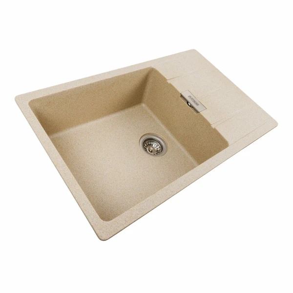 Гранітна мийка для кухні Platinum PLATINUM 7850 ROMA матова (бежевий)