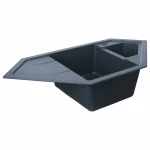 Гранітна мийка для кухні Platinum 9950 PANDORA матова Антрацит