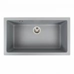 Гранітна мийка для кухні Platinum Paruana PLATINUM 7945 матова (сірий металік)