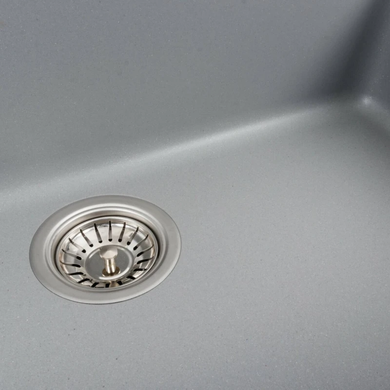 Гранітна мийка для кухні Platinum Paruana PLATINUM 7945 матова (сірий металік)