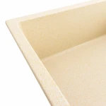 Гранітна мийка для кухні Platinum 8650 DIAMOND матова (пісок)