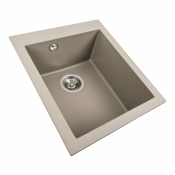 Гранітна мийка для кухні Platinum 4150 SOKIL матовий Титан