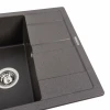 Гранітна мийка для кухні Platinum 5851 ARIA матовий Гренадін