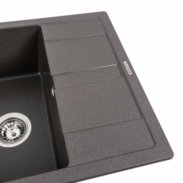 Гранітна мийка для кухні Platinum 5851 ARIA матовий Гренадін