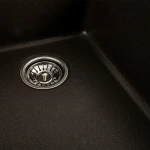 Гранітна мийка для кухні Platinum 9950 PANDORA матова Темна скеля