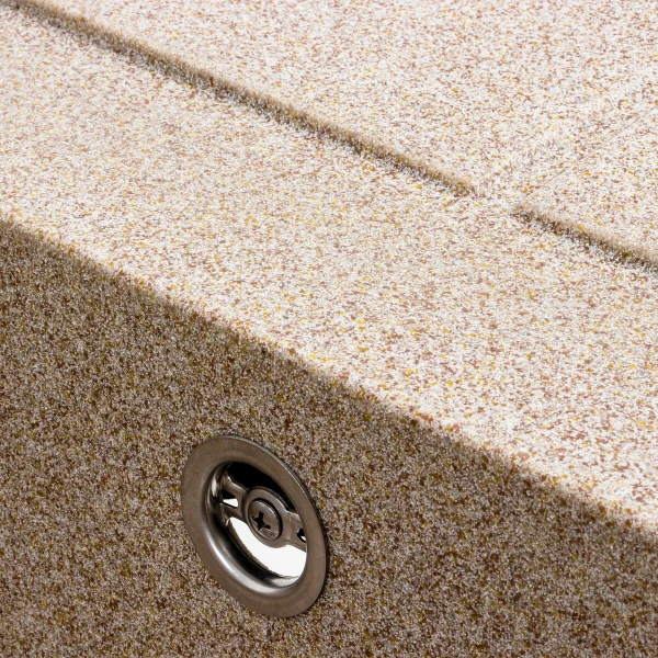 Гранітна мийка для кухні Platinum Карамель PLATINUM 6550 LOTOS матова