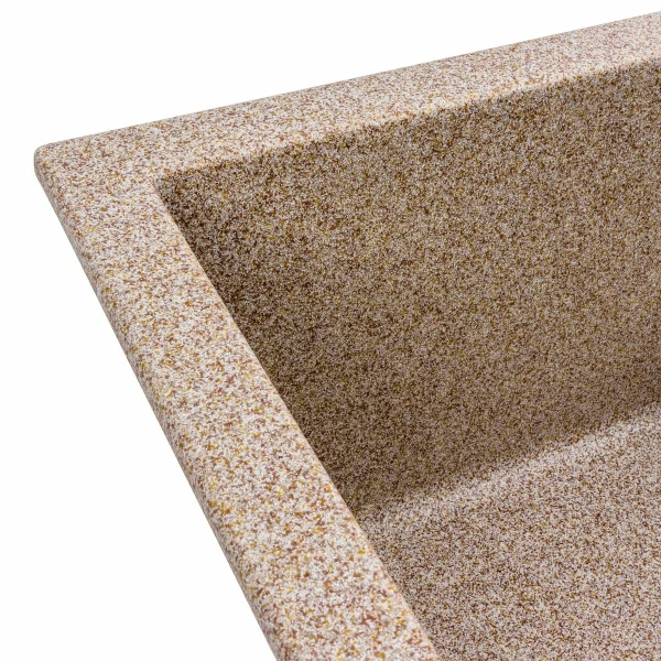 Гранітна мийка для кухні Platinum Карамель PLATINUM 6550 LOTOS матова